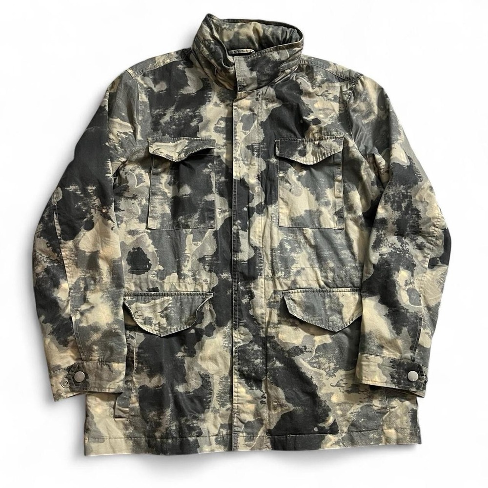 Lucky Brand Camo Military Style Jacket Men's Size Large Fall Winter Outerwear